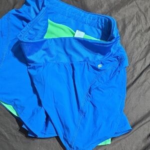Fabletics Blue and Green Women's Shorts